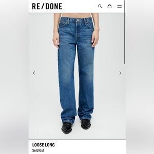 RE/DONE Loose Long Jean NWT Size:28